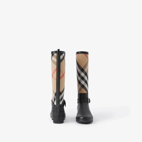 Original Strap Detail House Check and Rubber Rain Boot - Picture 3 of 6